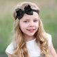 Jollybows 3 Pcs Hairband 4' Baby Girls Headbands Boutique Grosgrain Ribbon Hair Bows For Infants, Toddlers, Kids - Black White K