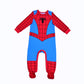 Marvel Spider-Man Boys Long Sleeve Footie Romper And Hat Set For Newborns And Infants