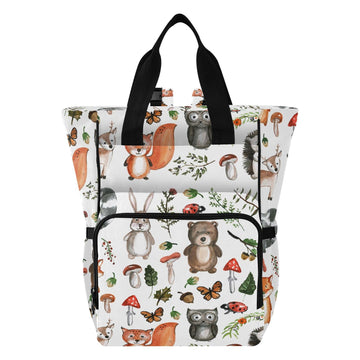 Emelivor Cute Animals Diaper Bag Backpack Insulated Pockets Organizer Bag Diaper Backpack for Boy Girl Unisex Baby Women Travel