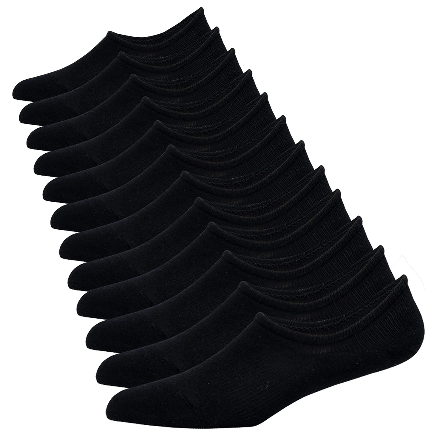 Jormatt 6 Pairs UnisexAdults No Show Low Cut Sneaker Socks NonSlip Athletic Socks Comfort 100% Cotton Invisible Casual Socks F