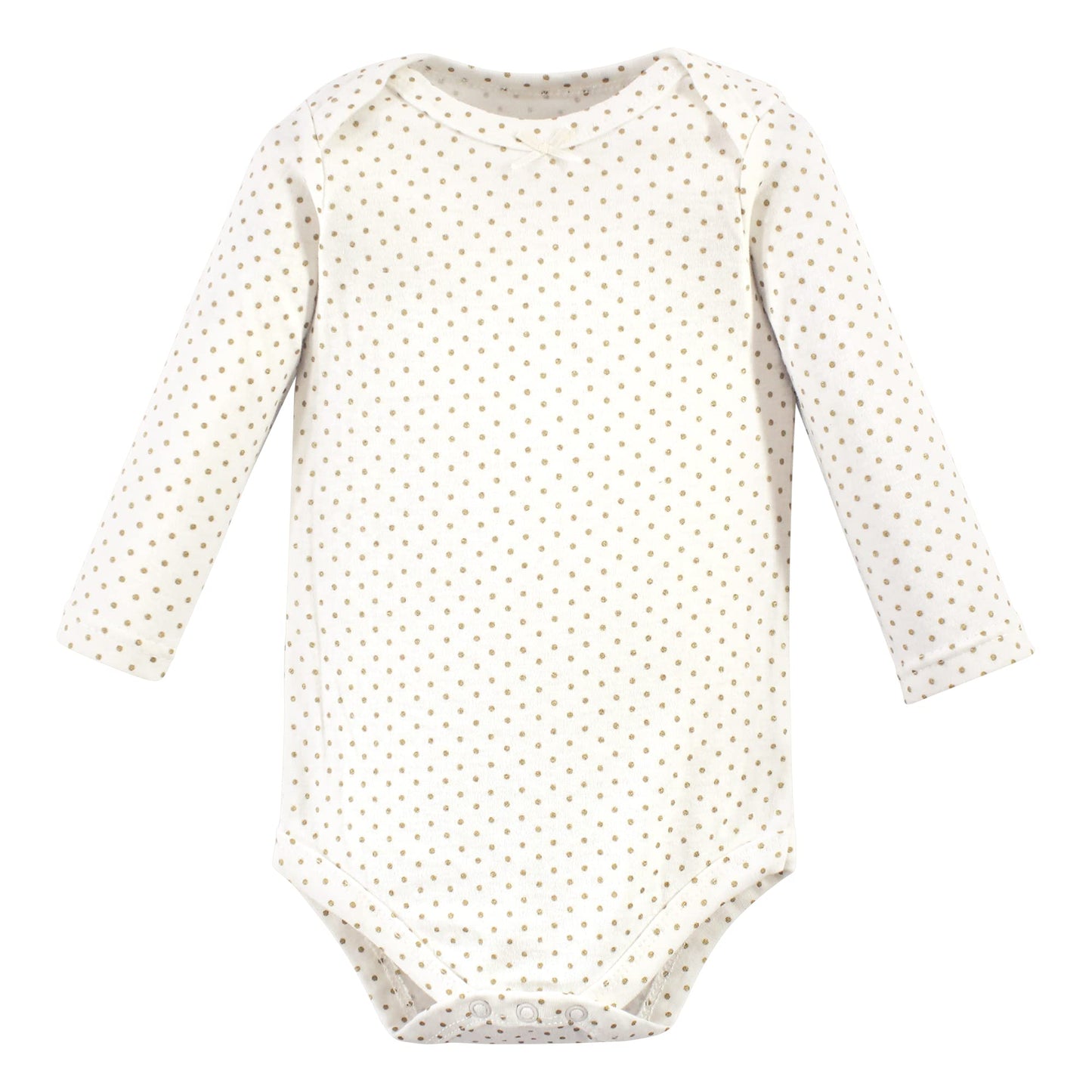 Hudson Baby Unisex Baby Cotton Long-Sleeve Bodysuits, Gold Unicorn, 9-12 Months