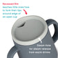 Tum Tum 3 Way Baby Trainer Cup, Designed With Feeding Specialist, 180Ml (Grey)