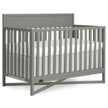 Dream On Me Owen 5-in-1 Convertible Full-Size Baby Crib in Sea Grass, GreenGuard Gold & JPMA, Converts to Toddler, Day, & Full-S