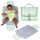 Babbleroo Baby Changing Pad - Comfortable Portable Changing Pad, Compact, Fits In Any Diaper Bag - Lightweight And Soft With Cut