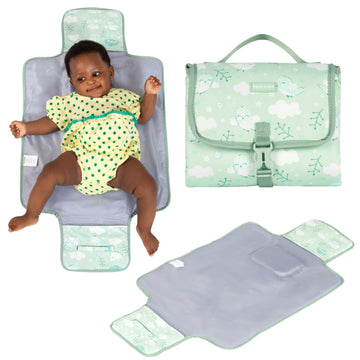 Babbleroo Baby Changing Pad - Comfortable Portable Changing Pad, Compact, Fits In Any Diaper Bag - Lightweight And Soft With Cut