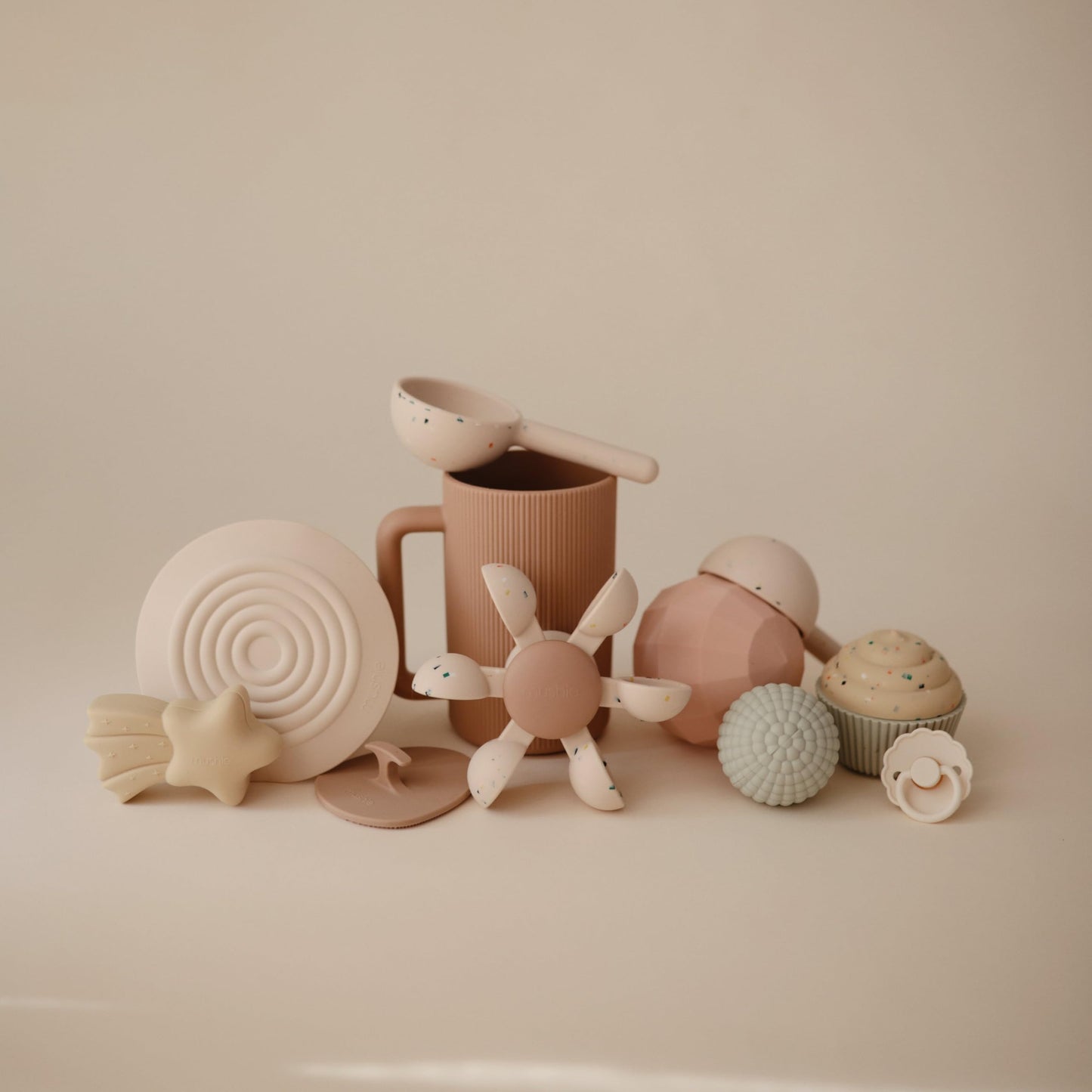 mushie Water Wheel Bath Toy | Toddler Sensory Toys for Bath & Play