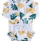 Uideazone Newborn Infant Bathing Suits Little Baby Girls Long Sleeve Sunsuit Upf Rash Guard Swimsuit Swimwear Beachwear 12-18 Mo