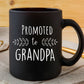 Pregnancy Announcement For Grandparents Black Coffee Mugs - Grandma To Be & Grandpa To Be 11 Oz Mugs - Great Pregnancy Reveal Id