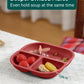 Babelio Powerful Suction Plates For Baby And Toddler, 100% Food Grand Silicone, Divided, Bpa Free, Microwave & Dishwasher Safe,