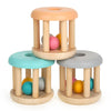 DUCKBOXX XX Montessori Infant Educational Toys, Natural Wood Rolling Rattle Toy, Early Learning Toy for Developing Fine Motor Sk