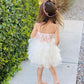 Cilucu Girls Dress Toddler Kids Party Dress Sequin Tutu Pageant Lace Dresses Gown For Flower Girl Baby Rose Gold Off White 12 Mo