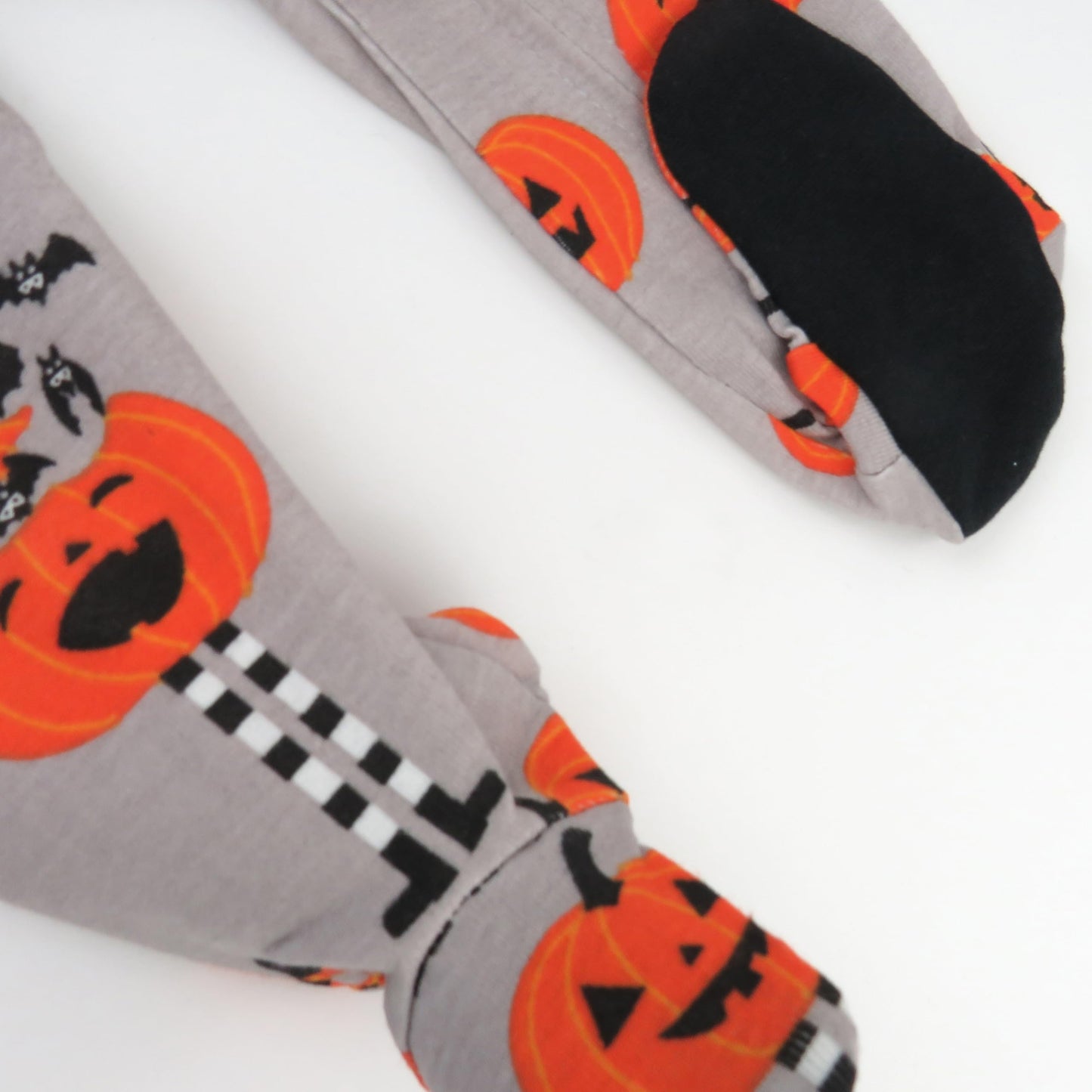 Honestbaby Baby Celebration Sleep & Play Footed One-Piece Pajama Sleeper 100% Organic Cotton, Pippi Long Pumpkin, 6-9 Months