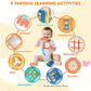 weirtoya Baby Busy Board for 1 Year Old, Montessori Toys for 1 Year Old Toddler Toys Travel Activities Busy Cube Gifts for Baby
