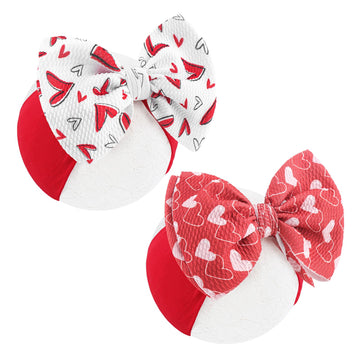 Yanjie 6 ' Bows Baby Headbands Red Headband Bows Pink Newborn Wide Headbands Handmade Hairbands Gift Hair Accessories Infant
