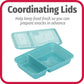 Good Cook Meal Prep, 2 Compartment Bpa Free, Microwavable/Dishwasher/Freezer Safe, Teal