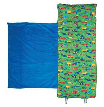 Stephen Joseph, Toddler All Over Print Nap Mat With Soft Blanket And Removable Pillow For Boys & Girls, Kids Sleeping Bag For El