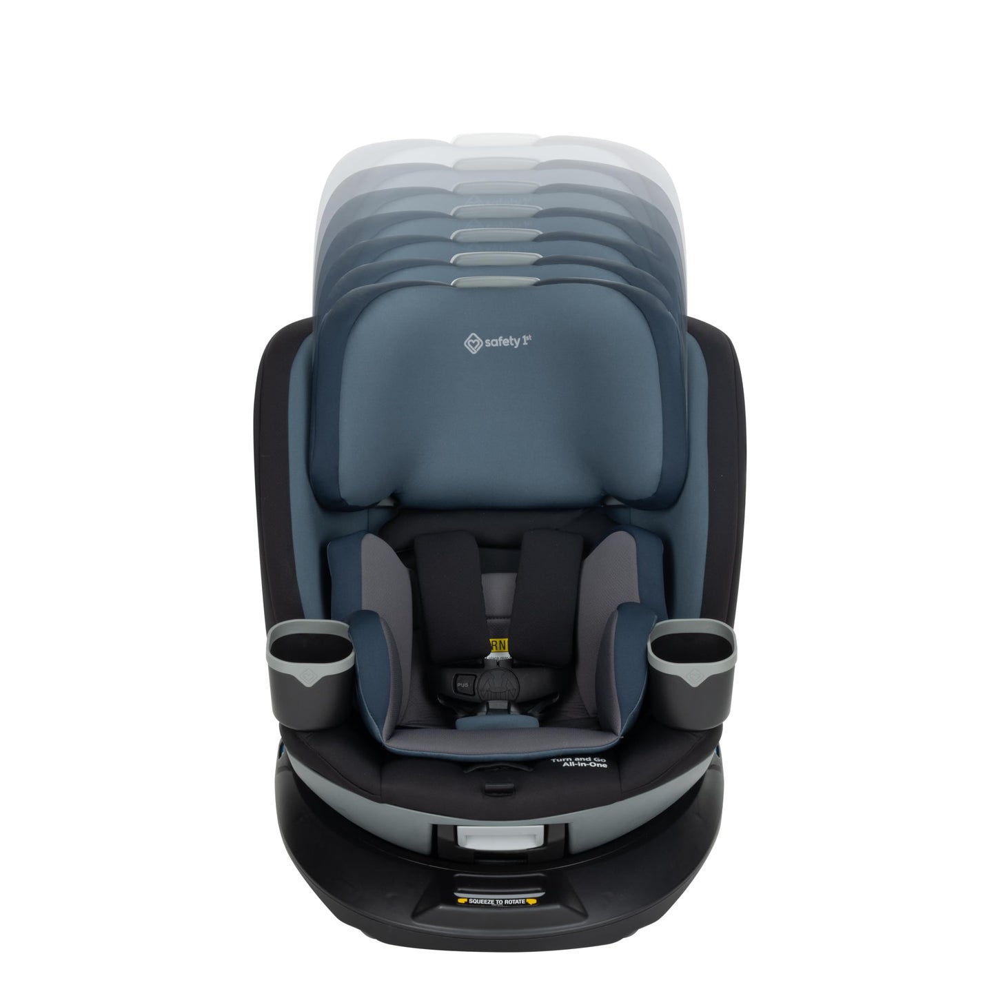 Safety 1st Turn and Go 360 ST Rotating All-in-One Convertible Car Seat, SafetySwivel Technology, SecureTech Installation, 3-in-1