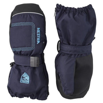 Hestra Mittens for Baby: Kids Zip Long Mitten with Primaloft Insulation, Dark Navy, 2
