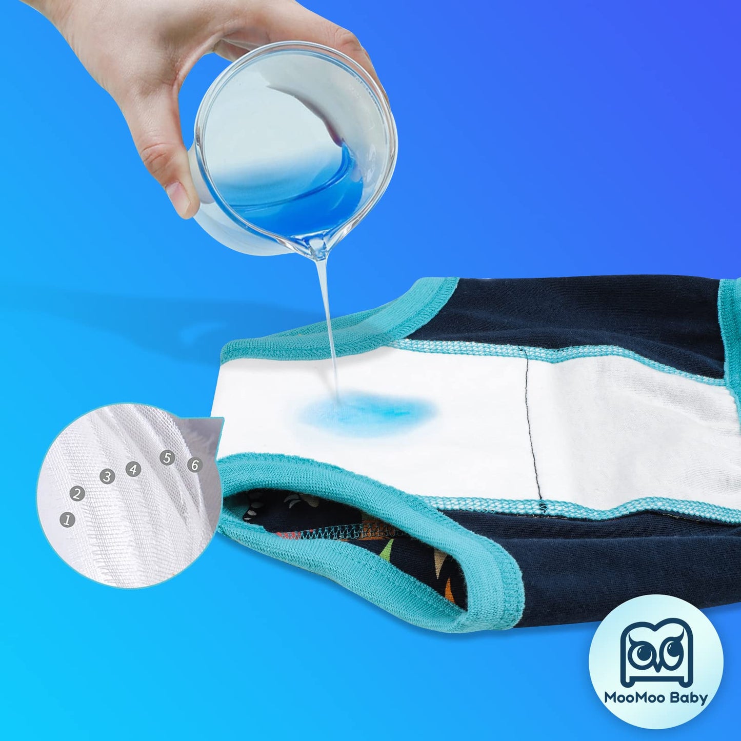 Moomoo Baby Potty Training Underwear For Boys And Girls 8 Packs Cotton Reusable Toddler Training Pants Boys 6T Multi-Color