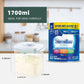 Tourdeus Formula Container - 1700Ml Pop Top Milk Powder Container, Bpa-Free Airtight Formula Dispenser With Scoop And Scraper, 2