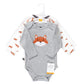 Hudson Baby Unisex Baby Cotton Long-Sleeve Bodysuits, Little Fox, 9-12 Months