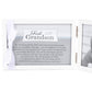 The Grandparent Gift Company- 4    X 6    White Double Hinged Table Or Shelf Frame With Grandson    Sentiment- Holds Ultrasound
