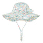 Urban Virgin Baby Girl Sun Hats Summer Baby Hats Upf 50+Toddler Sun Hat Infant With Wide Brim Bucket Hat Blue Garden 12-24 Month