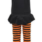 Unique Baby Baby-Girls 2 Piece Halloween Pumpkin Ruffled Pants Outfit (5T)