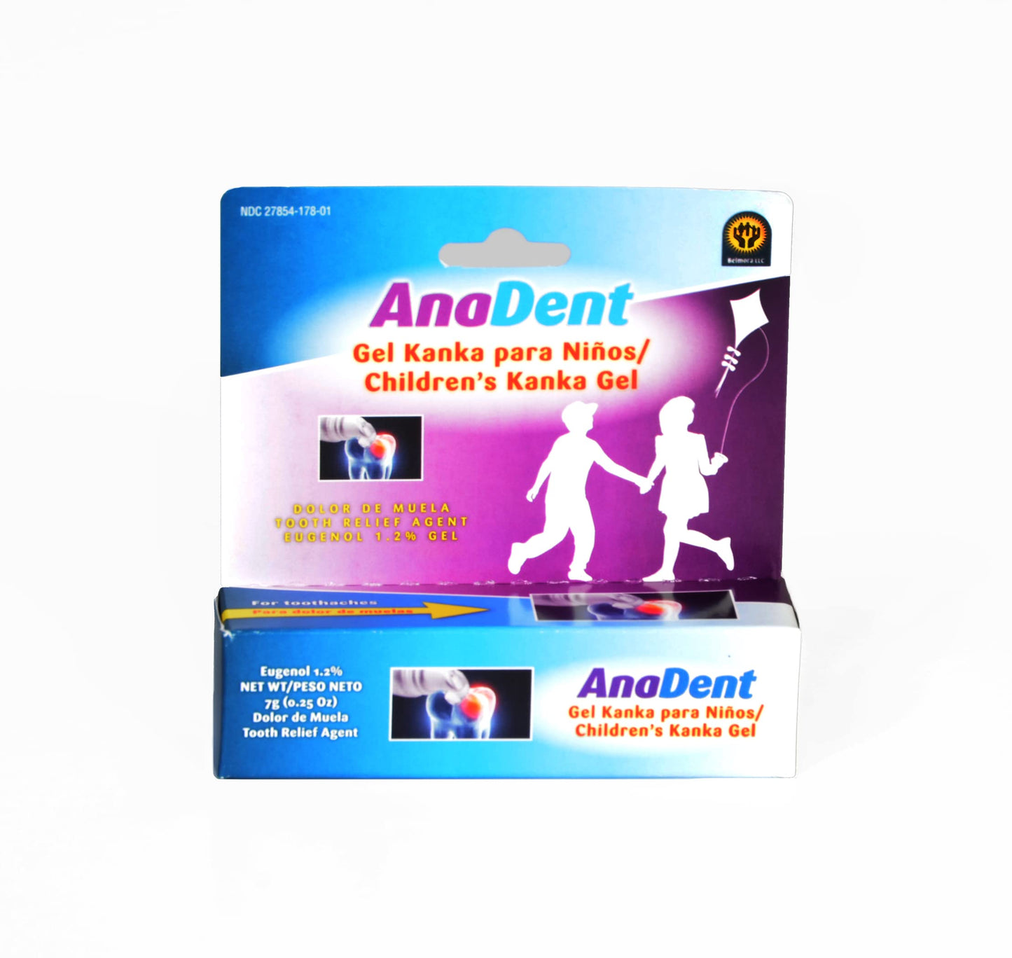 Children'S Anadent Gel For Toothache & Gum Pain, Instant Pain Relief Gel For Kids & Babies, Made With Eugenol Plant-Based Ingred