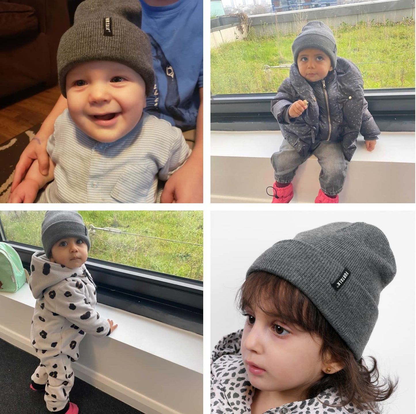 Furtalk Toddler Beanie Baby Boys Girls Beanies Kids Knit Winter Hats For 0-8 Years