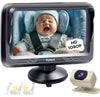 Rohent Beige Baby Car Camera - 1080P Hd, 360? Adjustable, Night Vision, 150? Wide-Angle Lens, Easy Installation, Perfect Match F