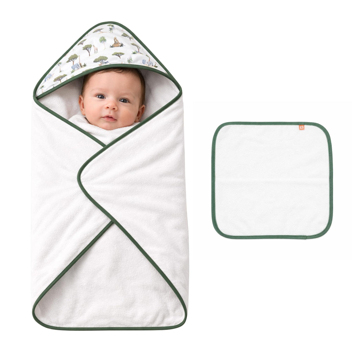 BODYCARE Baby Printed Blanket (Blanket & Washcloth)