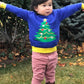 Tipsy Elves Christmas Sweaters For Babies And Toddlers - Cute And Tacky Holiday Pullover - Baby Toddler Blue Christmas Tree Ugly