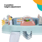 Cosco Play-In-Place Stationary Activity Center, 6 Engaging Toys And A 360 Rotating Seat, 3-Position Height Adjustment Machine-Wa