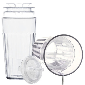 Reflo Smart Cup (Clear 4-Pack) Open Training Cup, Toddler Cup, No Suction 6Oz, 360 Control-Flow, Usa Made Premium High-Impact Pl
