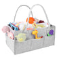 Philorn Diaper Caddy Organizer, Baby Diaper Caddy With Dividers, Car Diaper Caddy, Diaper Caddy For Changing Table,Felt Diaper C