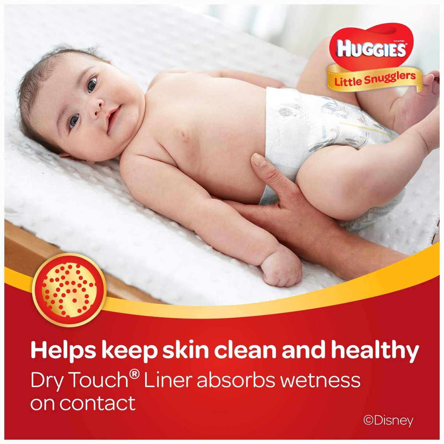Huggies Little Snugglers Baby Diapers, Size 3, 162 Count, Unscented, Hypoallergenic, Drytouch Liner, Pocketed Waistband, Wetness