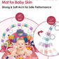 Dearlomum Baby Play Mat Baby Gym,Funny Play Piano Tummy Time Baby Activity Mat With 5 Infant Sensory Baby Toys, Music And Lights