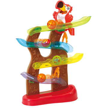Playgo Jungle And Slide Tumbler - Kids Toy With Attractive Slides And Colorful Balls, Jungle Themed Lever Operated Toddlers Game