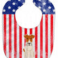 Carolines Treasures Patriotic USA Baby Bib, Wire Fox Terrier, Large