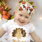 Yanjie Thanksgiving Baby Headbands Turkey Printed Hair Bows For Girls Baby Hairbands Toddler Accessories Gift For Girls Infants