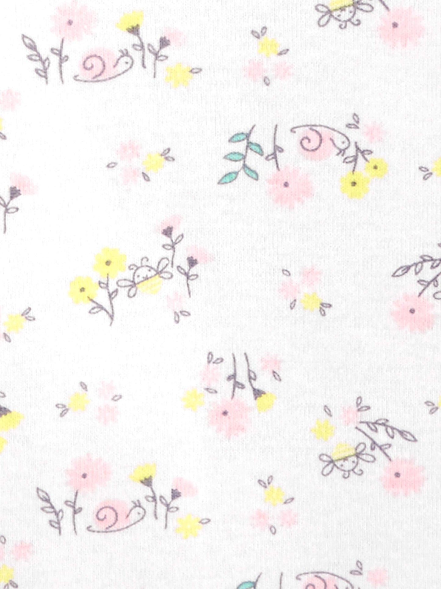 Simple Joys By Carter'S Baby Girls' 6-Pack Short-Sleeve Bodysuit, Multicolor/Ducks/Floral/Polka Dot/Stripe, 0-3 Months