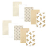 Hudson Baby Unisex Baby Cotton Flannel Burp Cloths, Teddy Bears 10 Pack, One Size