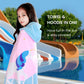 Bangsaur Kids Hooded Bath Beach Towels, Oversize 100% Cotton 50'X30' Wrap, Toddlers Girls 3-12 Years Coverup Double Unicorn