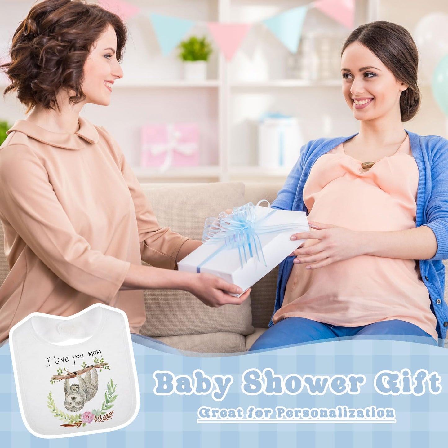 Toulite 50 Pcs White Bibs For Baby Washable Reusable Waterproof Feeder Bibs Cotton Baby Bibs With Double Sided Design For Fabric