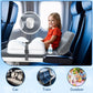 Omzer Inflatable Toddler Airplane Bed: Kids Airplane Bed With Cup Holder & Seat Belt - Portable Baby Travel Bed With Travel Bag