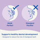 Mam Perfect Baby Pacifier, Patented Nipple, Developed With Pediatric Dentists & Orthodontists, Girl, 0-3 Months (Pack Of 2)