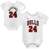 Outerstuff Nba Newborn Infants White Association Edition Name And Number Player Bodysuit Creeper (Lauri Markkanen Chicago Bulls