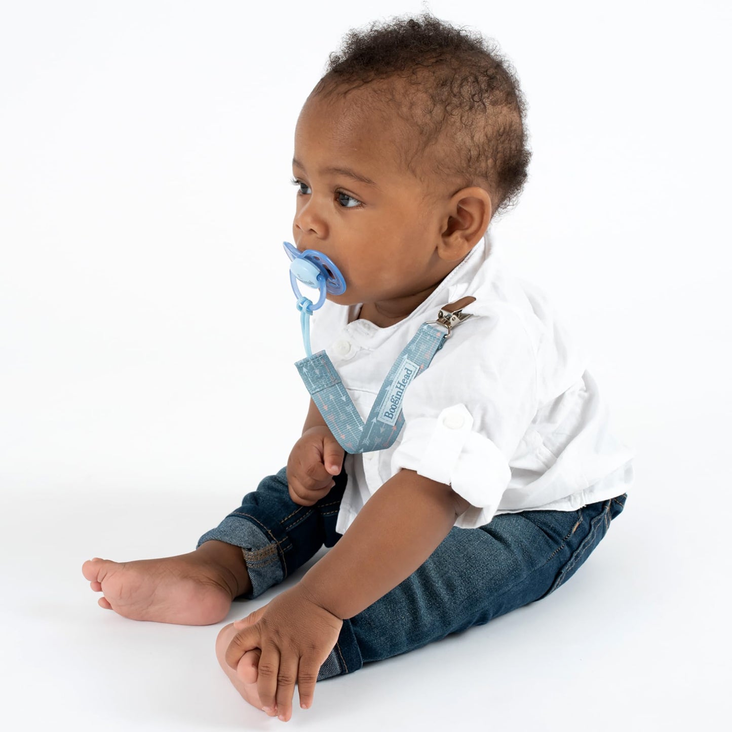 Booginhead By Infantino Pacigrip 2-Pack Pacifier Clips - Universal Fit, Gentle On Clothes, Keeps Pacifiers Clean & Close, Ages 0