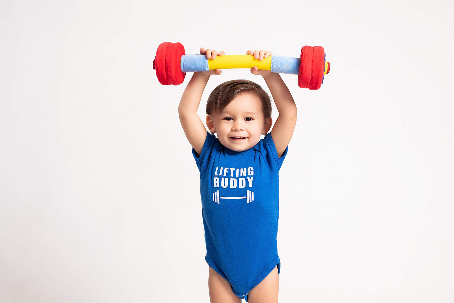 WOD Toys Baby Fitness Plush Set with Rattles & Sensory Sounds - Safe, Durable Fitness Toys for Newborns, Infants and Babies 0+